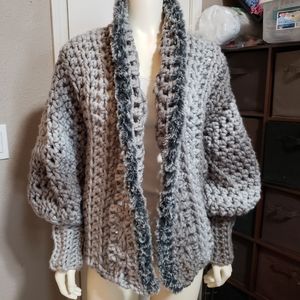 Chunky cardigan sweater